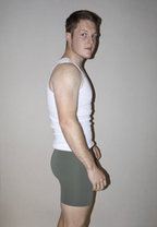 DINGO men's compression brief 5-pack in white, camo, beige, wine and green