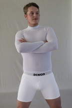 DINGO White Compression Brief - men's white compression underwear
